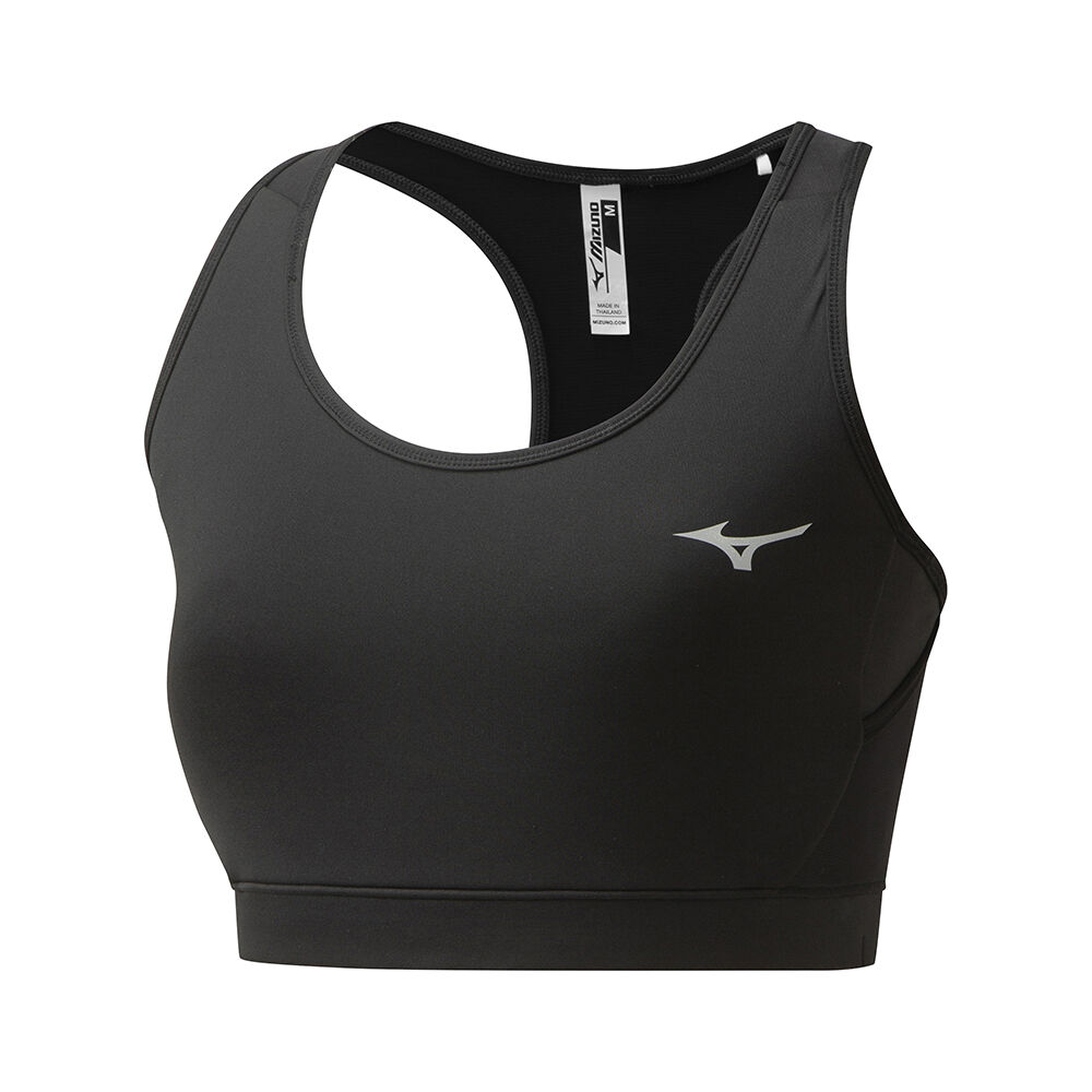 Womens Mizuno Alpha Running Sports Bra Black Philippines (BTAPMS523)